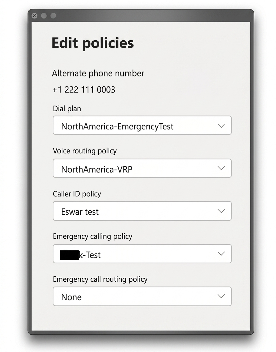 Assign policies in Microsoft Teams Phone : Policy assignment for alternate lines