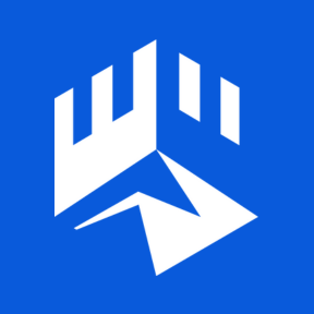 Icon White on Blue